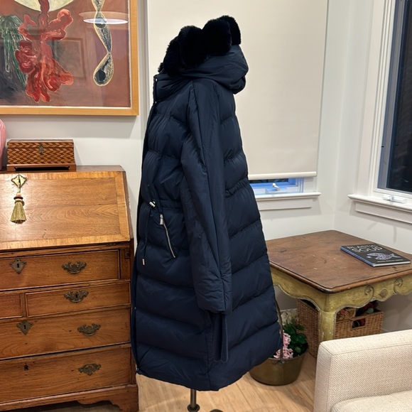 Max & Moi Dora Hooded Puffer Coat - Navy - Picture 4 of 16